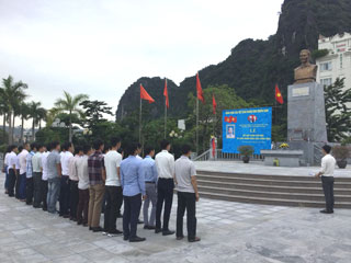 CHI BỘ CÔNG TRƯỜNG KIẾN THIẾT CƠ BẢN 3 - ĐẢNG BỘ CÔNG TY CỔ PHÂN THAN HÀ LẦM TỔ CHỨC LỄ KẾT NẠP ĐẢNG VIÊN MỚI