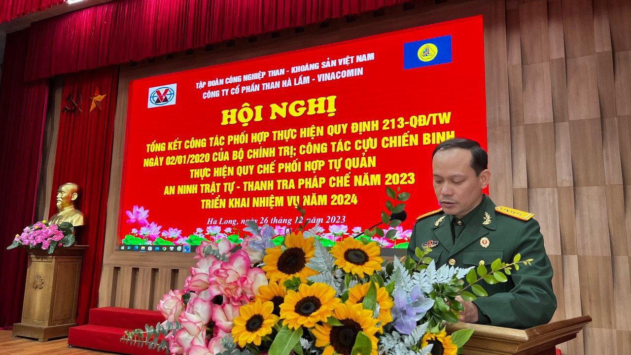 Tổng kết công tác phối hợp thực hiện Quy định 213 của Bộ chính trị; Công tác Cựu chiến binh, thanh tra pháp chế năm 2023. Triển khai nhiệm vụ năm 2024.