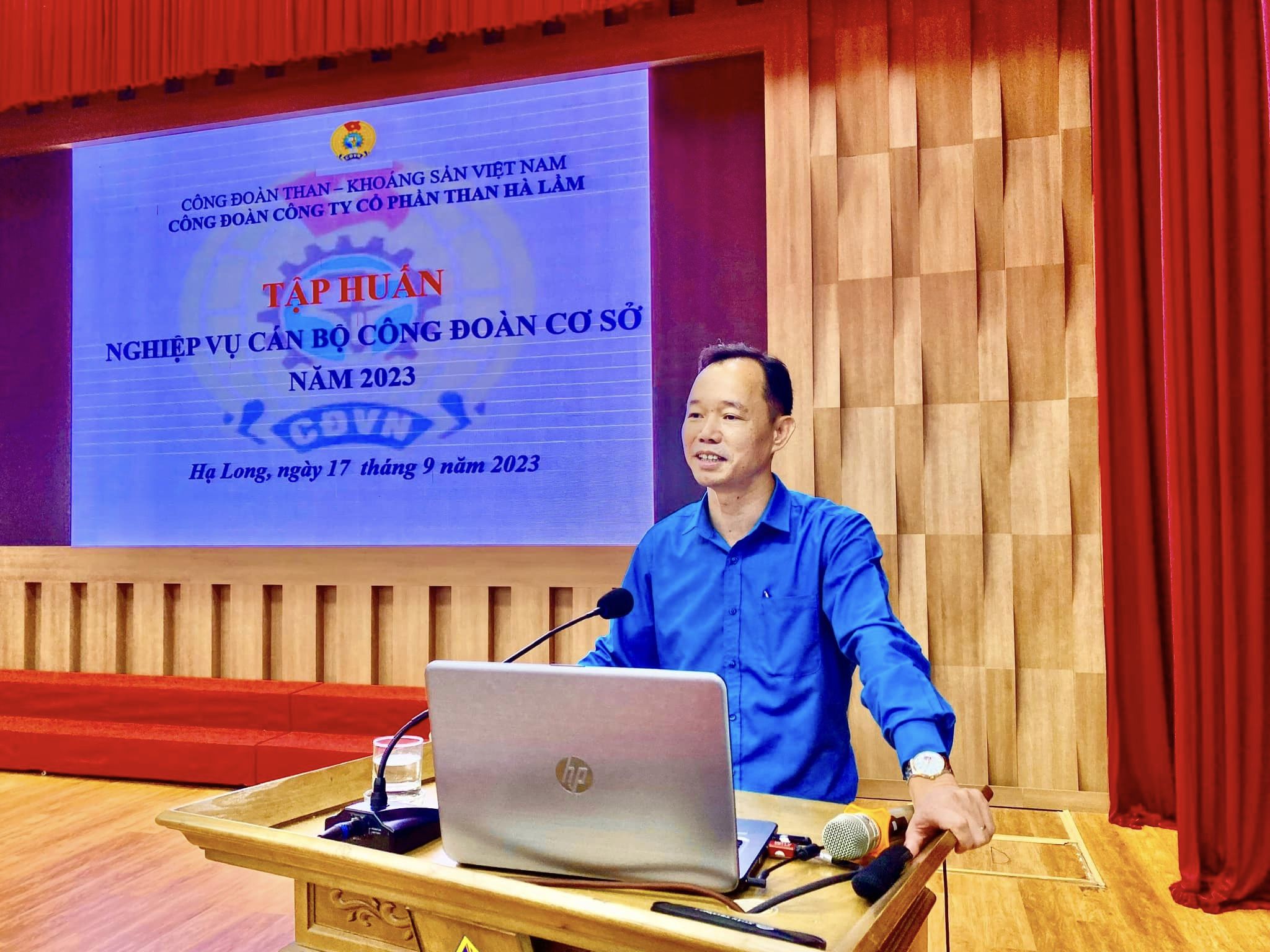 Công đoàn Công ty CP than Hà Lầm tổ chức lớp tập huấn nghiệp vụ Công tác Công đoàn năm 2023.